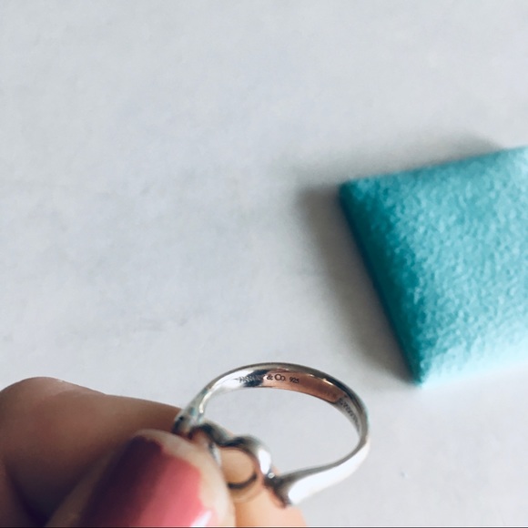 SOLD✔️3/4: Tiffany&Co Elsa Peretti Open Heart Ring - Picture 6 of 14
